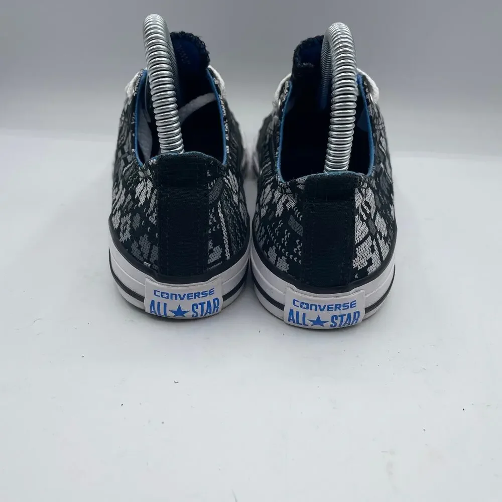 Converse Chuck Taylor All Star Winter Print Snow Christmas Black Kids Juniors 4